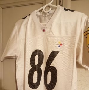 STEELERS REEBOK  JERSEY.     HINES WARD.           SIZE LARGE  14-16  YOUTH